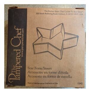 The Pampered Chef Star Form Metal Insert New in Box #1545
